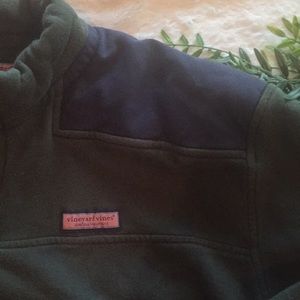 Vineyard Vines olive and navy Shep Shirt